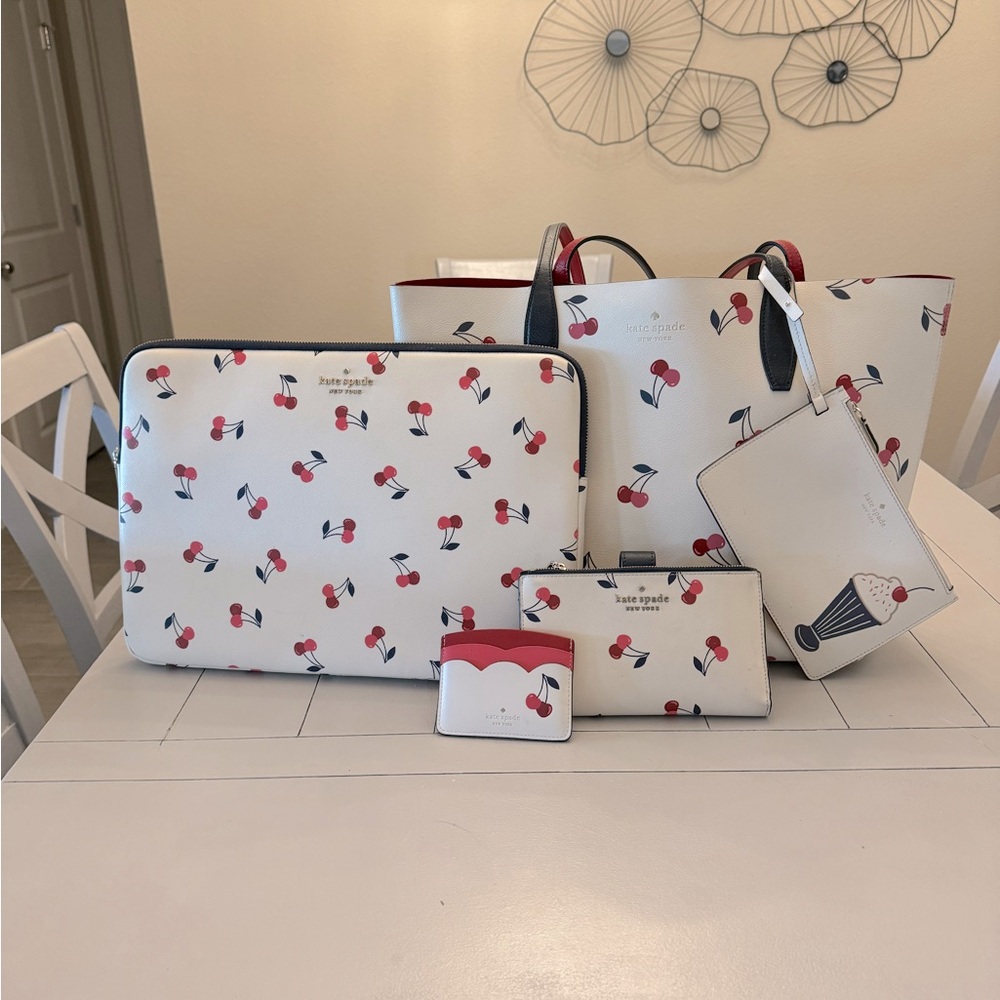 Kate Spade Dancing Cherries Complete Set